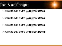 Lightray Orange PowerPoint Template text slide design